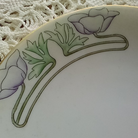 Signed Limoges art deco plate - Picture 4 of 5